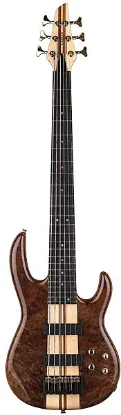 LB76W Claro Walnut Series 6-String Active Bass by Carvin