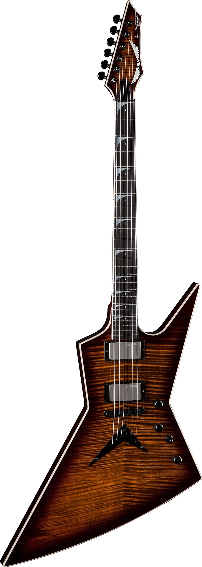 USA Dave Mustaine ZERO Flame Top Tiger Eye by Dean