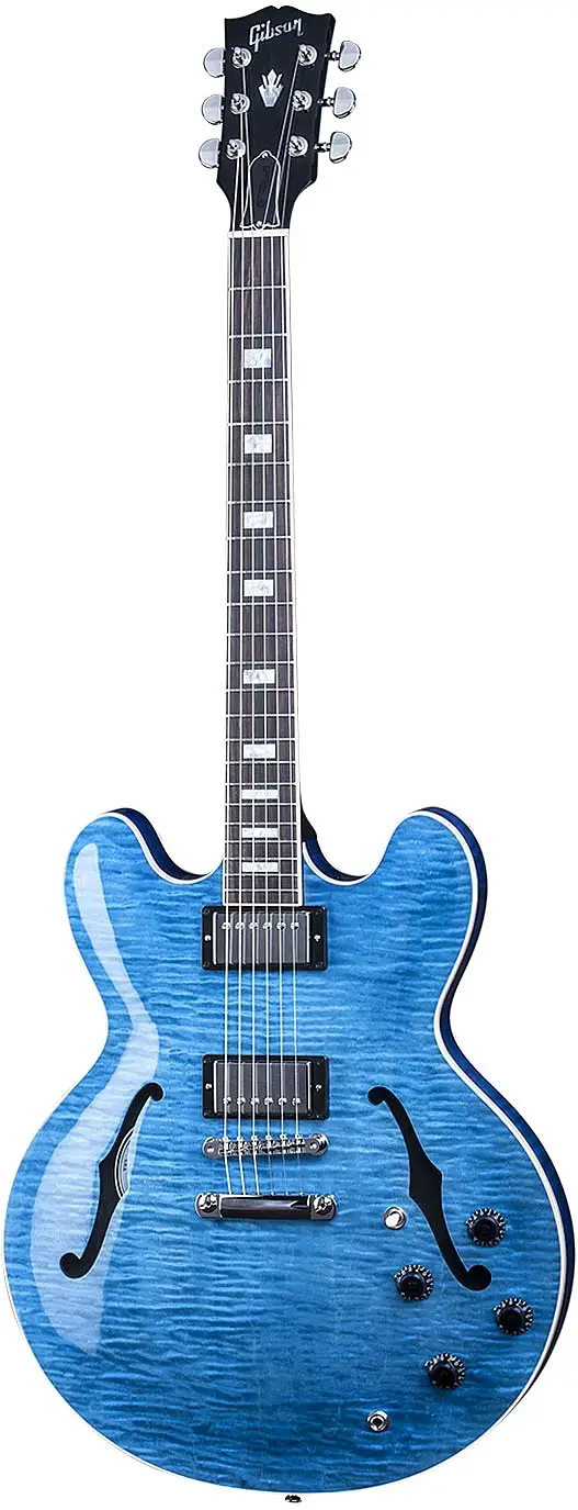 Limited Run ES-335 Figured Indigo Blue (2015) by Gibson