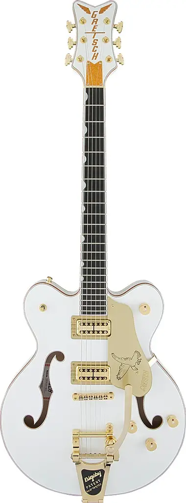 G6636T Players Edition Falcon™ Center Block Double-Cut with String-Thru Bigsby®, Filter`Tron™ Pickups, White by Gretsch Guitars