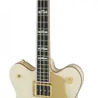 Gretsch Guitars G6136B-TP Tom Petersson Signature Falcon™ 4-String Bass with Cadillac Tailpiece, Rumble’Tron™ Pickup, Aged White Lacquer
