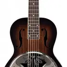 G9230 Bobtail Square-Neck A.E. Mahogany Body Spider Cone Resonator Guitar, Fishman Nashville Resonator Pickup