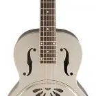 G9231 Bobtail Steel Square-Neck A.E. Steel Body Spider Cone Resonator Guitar, Fishman Nashville Resonator Pickup