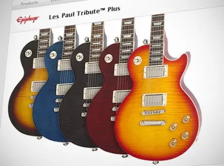 Epiphone Releases Les Paul Tribute Plus, Tak Matsumoto DC Standard Plus Top and Wildkat   Royale