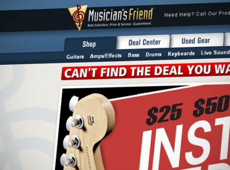 Big Discounts at Musician`s Friend