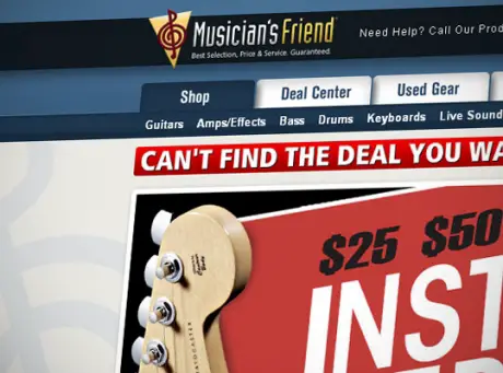 Big Discounts at Musician`s Friend