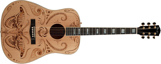 Fender Melanie Steinway Tribal Moth Dreadnought