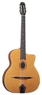 GJ-10 Student Gypsy Jazz Guitar Petite Bouche - Oval Hole by Saga