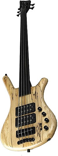 Corvette $$ SE Musik Produktiv Spalted Mapple 5 Fretless by Warwick