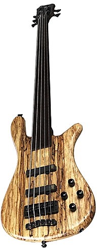 Streamer LX SE Musik Produktiv Ash Spalted Maple 5 Fretless by Warwick