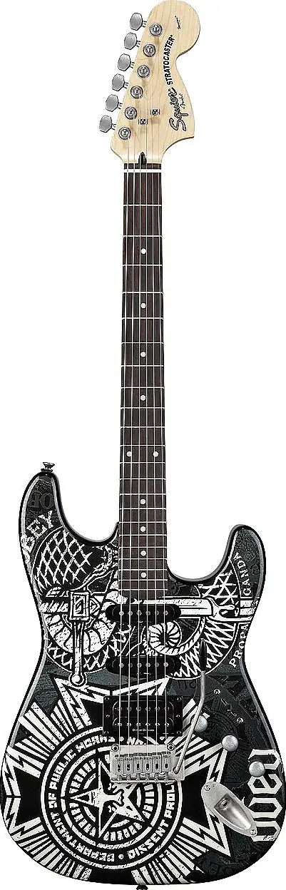 Squier by Fender OBEY Stratocaster HSS Dissent Review | Chorder.com