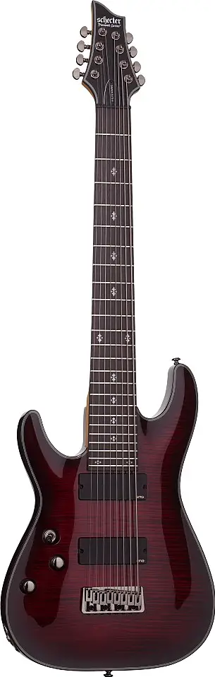 Damien Elite 8 LH (2014) by Schecter