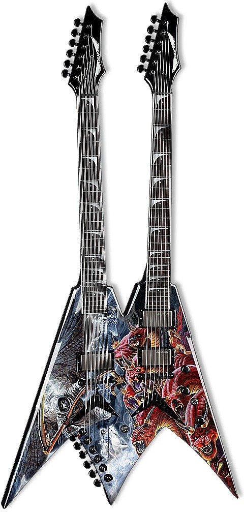 Dave Mustaine VMNT Double Neck Diadems by Dean