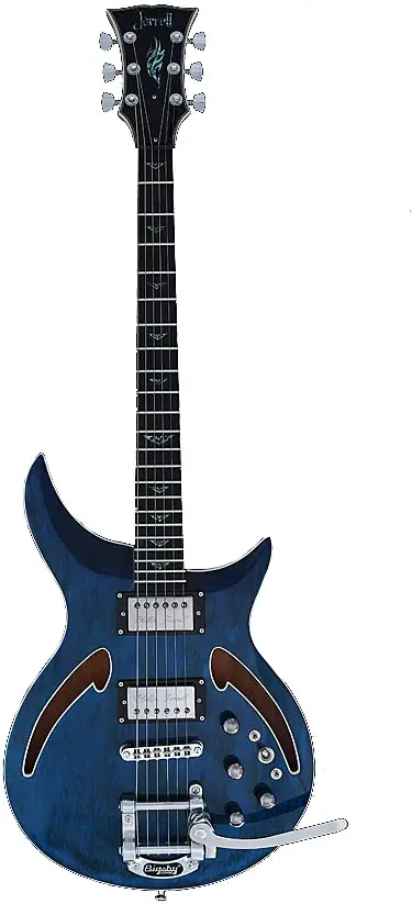 JZH-1 Blue Willow by Jarrell Guitars