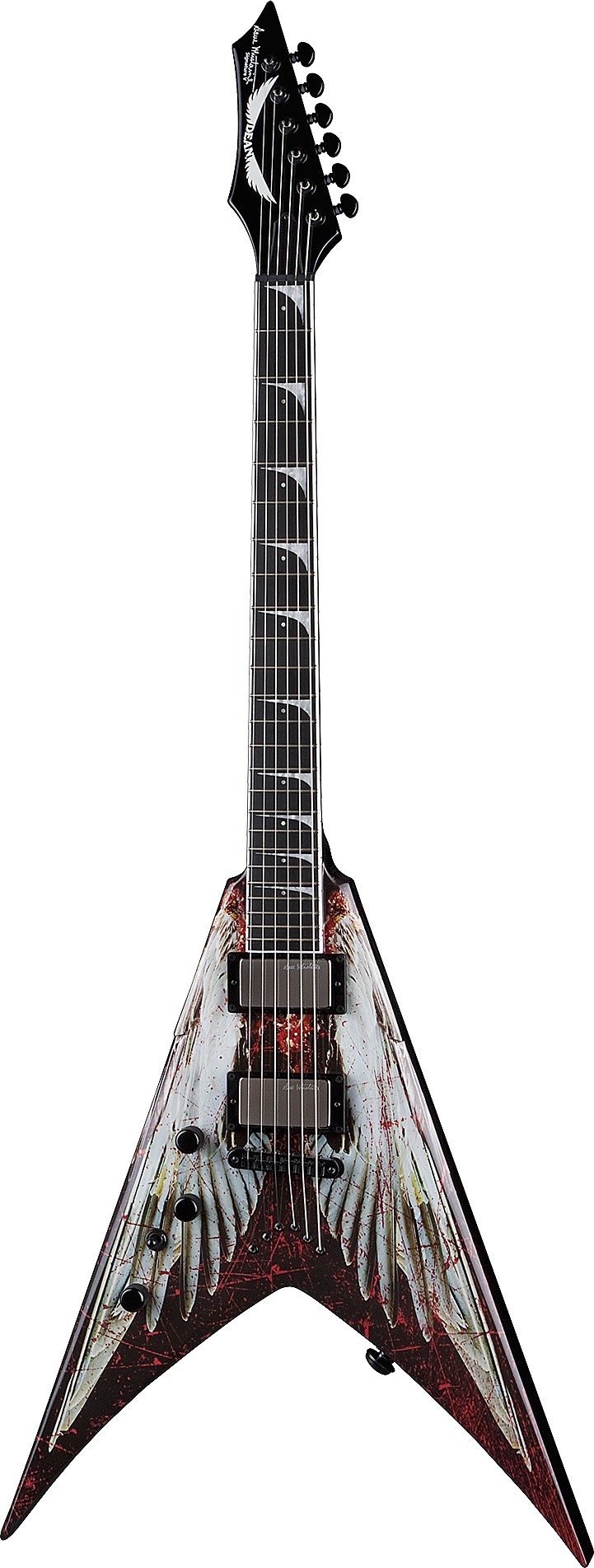 V Dave Mustaine Angel Of Deth Left Handed by Dean