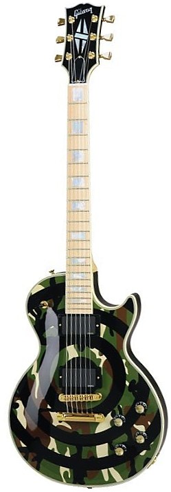 Zakk Wylde Signature Les Paul - Camo/Bull s-Eye by Gibson Custom