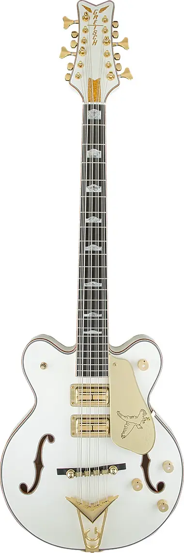 G6136B-TP12 Custom Shop Tom Petersson Signature White Falcon™ Bass 12-String by Gretsch Guitars