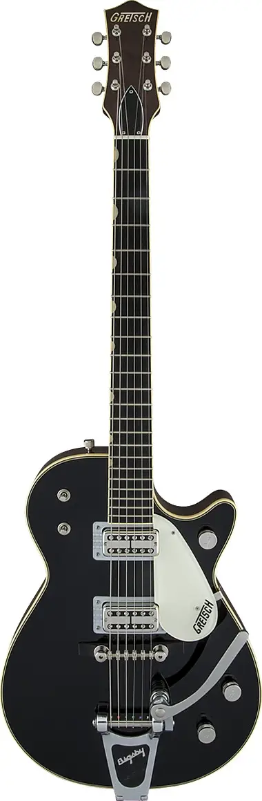 G6128T-59 Vintage Select ’59 Duo Jet™ with Bigsby®, TV Jones®, Black by Gretsch Guitars
