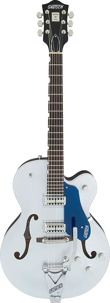 G6118T Player`s Edition Anniversary™ With String-Thru Bigsby®, Filter`Tron™  Pickups, 2-Tone Iridium Silver/Azure Metallic by Gretsch Guitars