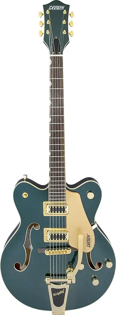 G5422TG Limited Edition Electromatic Double-Cut Hollow Body with Bigsby and Gold Hardware Cadillac Green Metallic by Gretsch Guitars