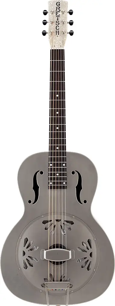 G9201 Honey Dipper Round-Neck, Brass Body Biscuit Cone Resonator Guitar by Gretsch Guitars