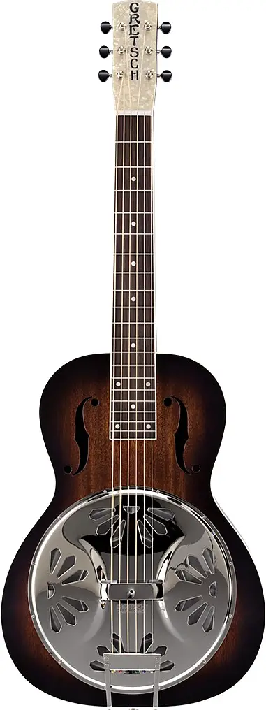 G9230 Bobtail Square-Neck A.E. Mahogany Body Spider Cone Resonator Guitar, Fishman Nashville Resonator Pickup by Gretsch Guitars