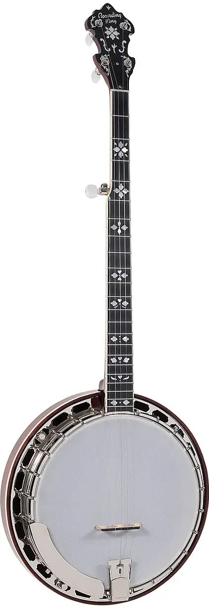 RK-ELITE-85 Recording King Flamed Maple Resonator Banjo by Recording King