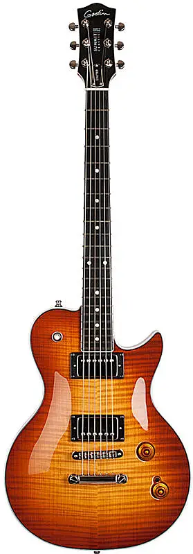 Summit Classic LTD Cognac Burst Flame w/Bare Knuckle by Godin