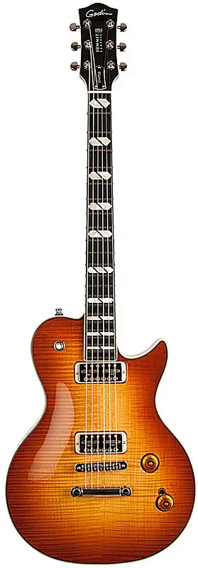 Summit Classic Supreme LTD Cognac Burst Flame w/Lollar GF by Godin