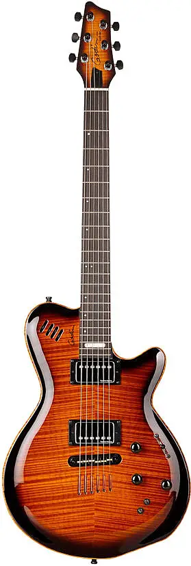 LGX-SA Cognac Burst Flame AAA by Godin