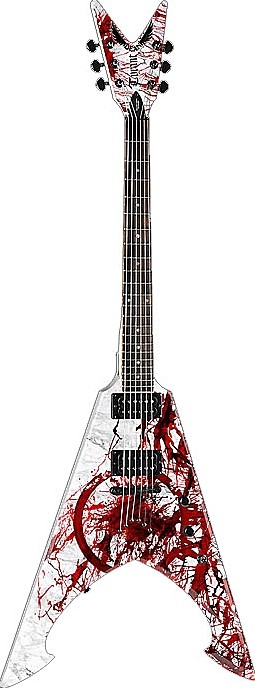 Michael Amott sig. Turant X 'Splatter' by Dean