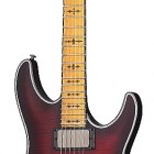 Crimson Red Burst Satin