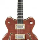 Gretsch Guitars G6609TFM Players Edition Broadkaster® Center Block Double-Cut with String-Thru Bigsby®, USA Full`Tron™ Pickups, Tiger Flame Maple