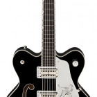 Gretsch Guitars G6139T-CBDCSL White Falcon Center Block w/Bigsby, Double Cutaway, Ebony Fingerboard, Black